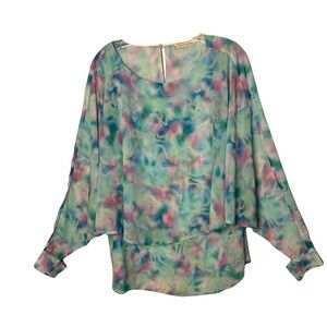 Soft Surroundings Multicolor Flowing Blouse